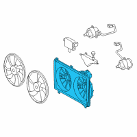 OEM 2022 Lexus RC350 Shroud, Fan Diagram - 16711-31630