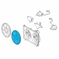 OEM 2017 Lexus GS350 Fan Diagram - 16361-31410