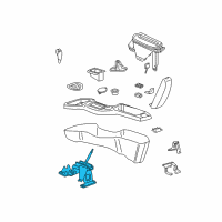 OEM 2003 Chevrolet Cavalier Control Asm-Manual Transmission (W/ Shift Pattern) Diagram - 22707143