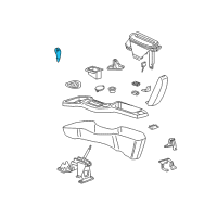 OEM 1991 Chevrolet Corsica Shift Knob Diagram - 10163833