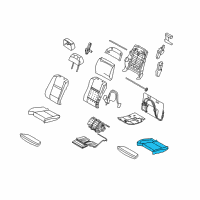 OEM 2010 BMW X6 Seat Upholstery Diagram - 52-10-9-144-824