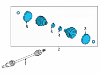 OEM Chevrolet Trailblazer Boot Kit Diagram - 42722013