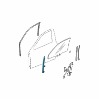 OEM 1999 Acura TL Sash, Right Front Door (Lower) (Front ) Diagram - 72230-S0K-A01