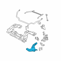 OEM 2000 Nissan Pathfinder Link Complete-Transverse, Rh Diagram - 54500-0W001