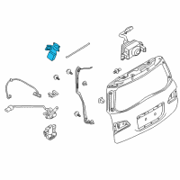 OEM Nissan Drive Unit-Power Back Door Diagram - 90560-6JL0A