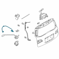 OEM Nissan Switch Assy-Trunk Opener Diagram - 25380-6JF0A