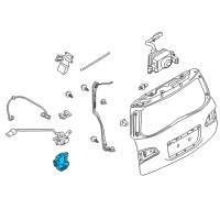 OEM Infiniti LOCK & REMOTE CONTROL ASSY-BACK DOOR Diagram - 90500-6JF0A