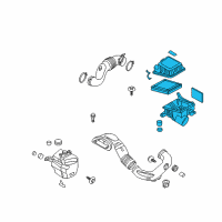 OEM 2009 Kia Optima Air Cleaner Assembly Diagram - 281102G500