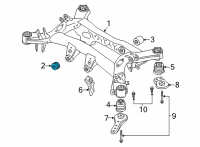 OEM 2022 BMW Z4 RUBBER MOUNTING FRONT:331020 Diagram - 33-31-6-877-261