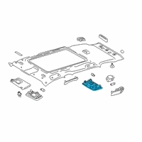 OEM Toyota RAV4 Map Lamp Assembly Diagram - 81240-35020-C1