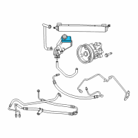 OEM 2007 Jeep Commander Reservoir-Power Steering Fluid Diagram - 52124317AB