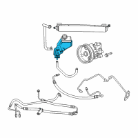 OEM 2006 Jeep Commander Line-Power Steering Supply Diagram - 52089487AA