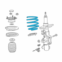 OEM 2018 Cadillac CTS Coil Spring Diagram - 23425502