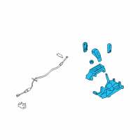 OEM Ford Edge Gear Shift Assembly Diagram - 7A1Z-7210-F