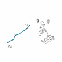 OEM 2007 Lincoln MKX Shift Control Cable Diagram - 7T4Z-7E395-A