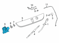 OEM 2021 Chevrolet Tahoe Rear Motor Diagram - 85003949