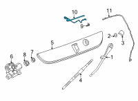 OEM 2021 GMC Yukon XL Washer Hose Diagram - 84699056