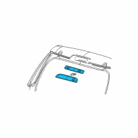 OEM 2008 Mercury Mountaineer High Mount Lamp Diagram - 8L2Z-13A613-A