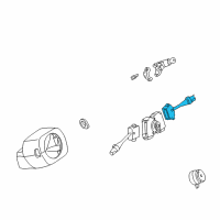 OEM 1998 Nissan 240SX Switch Assy-Wiper Diagram - 25260-1E401