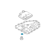 OEM 1998 Hyundai Accent Gasket-Engine Oil Plug Diagram - 21513-23000