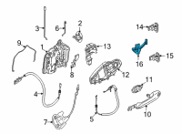 OEM 2022 BMW X6 Front Door Brake Diagram - 51-21-7-431-279