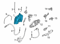 OEM 2019 BMW X7 SYSTEM LATCH, LEFT Diagram - 51-22-9-464-887