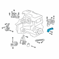 OEM 2017 Buick Verano Mount Bracket Diagram - 13386633