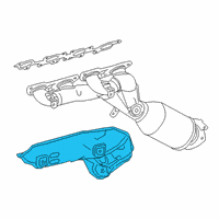OEM 2019 Lexus RC F Insulator, Exhaust Manifold Heat, NO.2 Diagram - 17168-38110