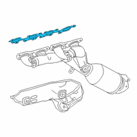 OEM 2019 Lexus GS F Gasket, Exhaust Manifold To Head Diagram - 17173-38050