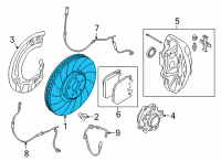 OEM 2020 BMW M8 Gran Coupe BRAKE DISC VENTIL.W.PUNCHED Diagram - 34-10-6-887-658