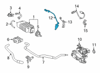 OEM 2021 Toyota Highlander Upper Oxygen Sensor Diagram - 89467-0E280