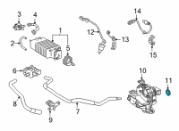 OEM Toyota Corolla Cross Vent O-Ring Diagram - 12273-24010