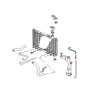 OEM 2003 Honda Civic Hose, Reserve Tank Diagram - 19104-PLC-000