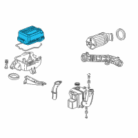 OEM 1996 Acura Integra Cover, Air Cleaner Diagram - 17210-P72-000