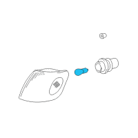 OEM Toyota Exterior Bulbs Diagram - 90084-98034