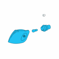OEM Toyota Signal Lamp Assembly Diagram - 81510-08020