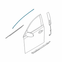 OEM 2016 Lincoln MKS Frame Molding Diagram - 8A5Z-5420550-A