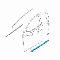 OEM Lincoln MKS Lower Molding Diagram - 8A5Z-5420878-AA