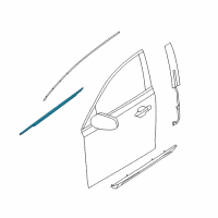 OEM 2009 Lincoln MKS Belt Weatherstrip Diagram - 8A5Z-5421452-AC