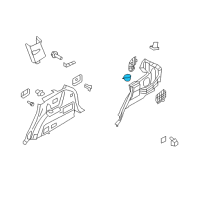 OEM 2011 Hyundai Veracruz Luggage Cup Holder, Left Diagram - 85735-3J000-6T