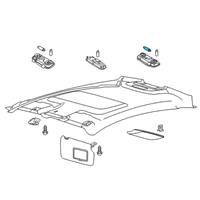 OEM 2016 Ford Fiesta Cargo Lamp Bulb Diagram - AM5Z-13466-A