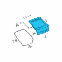 OEM Chevrolet Malibu Panel Asm-Lift Gate Diagram - 10381587