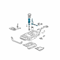 OEM Acura MDX Filter Set, Fuel Diagram - 16010-S3V-A50