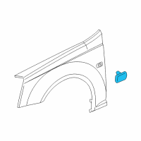 OEM 2009 Cadillac STS Repeater Lamp Diagram - 15930599