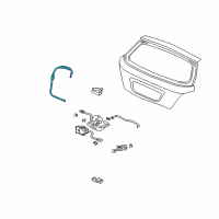 OEM 2002 Honda Civic Cable, Tailgate Opener Diagram - 74830-S5S-E01