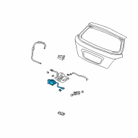 OEM 2005 Honda Civic Actuator Assy., Tailgate Diagram - 74896-S1C-E11