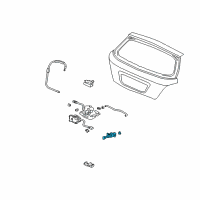 OEM 2004 Honda Civic Cylinder, Trunk Diagram - 74861-S5T-A51