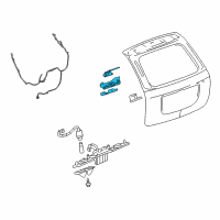 OEM Pontiac Latch Assembly Diagram - 20817708