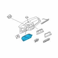 OEM 2008 BMW X5 Instrument Cluster Speedometer Diagram - 62-10-9-236-812