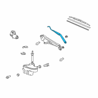 OEM 2007 Lexus GS450h Windshield Wiper Arm Assembly, Left Diagram - 85221-30620